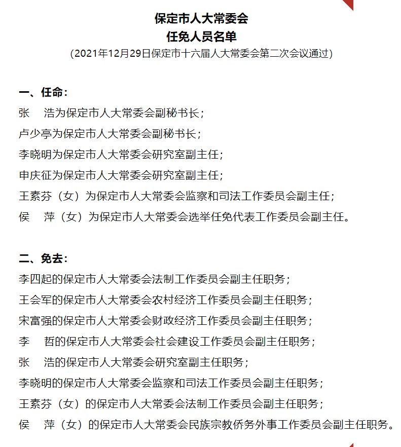 保定市地方志编撰办公室人事任命新鲜出炉